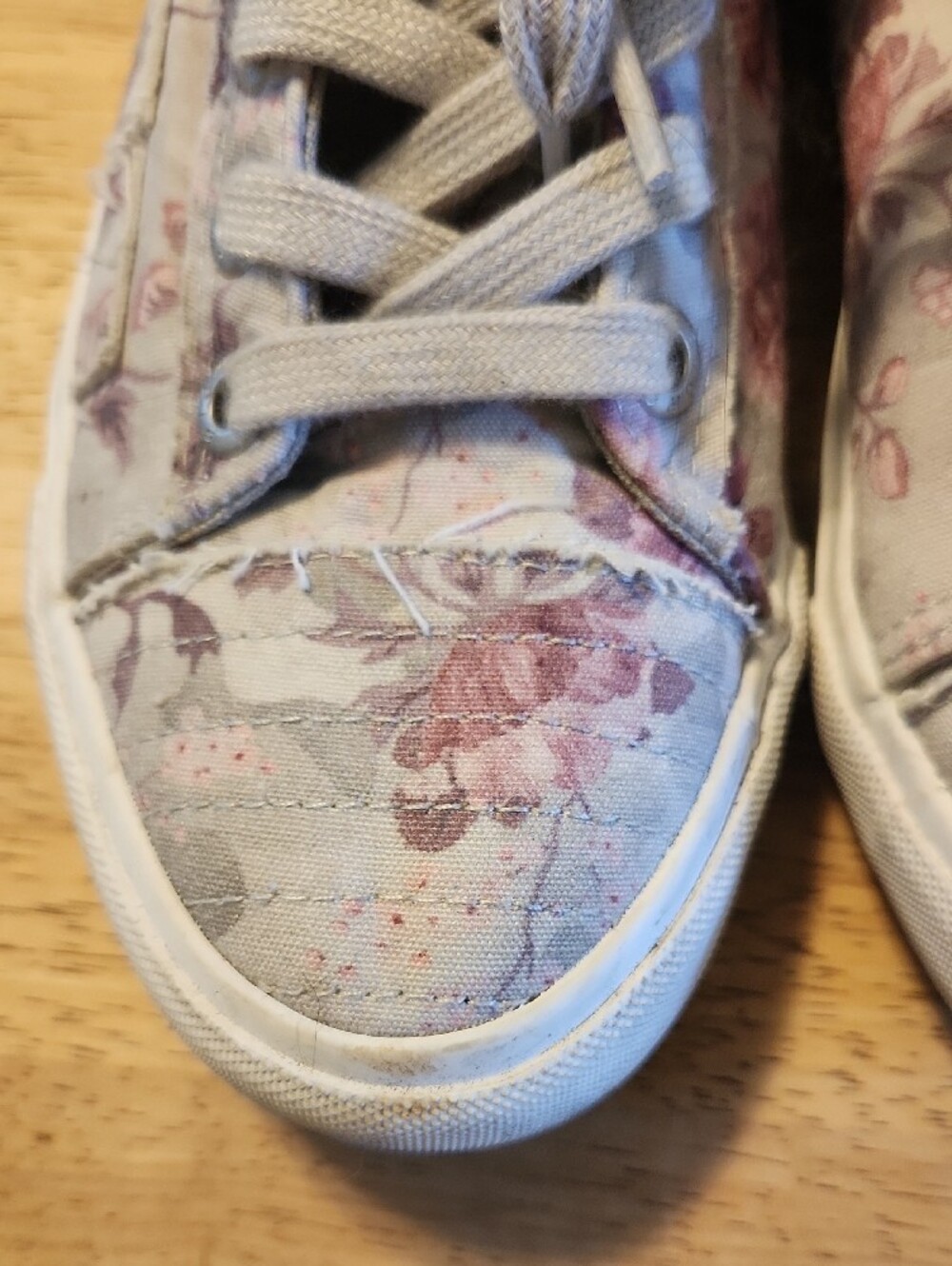 Blowfish Floral High-Top Sneakers in Beige and Pink - Picture 5 of 5